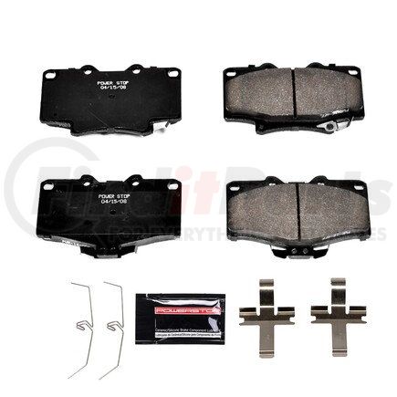 Z23611 by POWERSTOP BRAKES - Z23 EVOLUTION SPORT CARBON-FIBER BRAKE PADS W/ HARDWARE