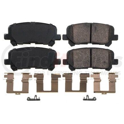 17-1585 by POWERSTOP BRAKES - Z17 EVOLUTION CERAMIC BRAKE PADS W/ HARDWARE