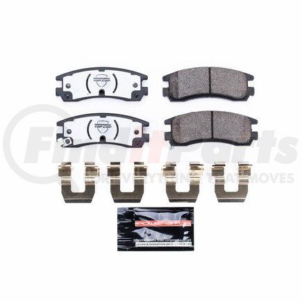 Z37698 by POWERSTOP BRAKES - Z37 TOP COP CARBON-FIBER CERAMIC BRAKE PADS W/ HARDWARE