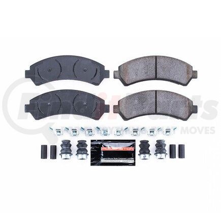 Z23726 by POWERSTOP BRAKES - Z23 EVOLUTION SPORT CARBON-FIBER BRAKE PADS W/ HARDWARE