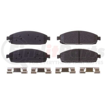 17-1080 by POWERSTOP BRAKES - Z17 EVOLUTION CERAMIC BRAKE PADS W/ HARDWARE