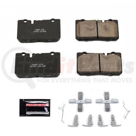 Z23665 by POWERSTOP BRAKES - Z23 EVOLUTION SPORT CARBON-FIBER BRAKE PADS W/ HARDWARE