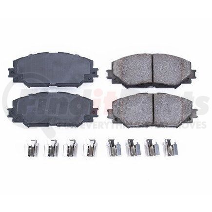 17-1210 by POWERSTOP BRAKES - Z17 EVOLUTION CERAMIC BRAKE PADS W/ HARDWARE