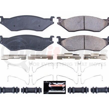 Z231066 by POWERSTOP BRAKES - Z23 EVOLUTION SPORT CARBON-FIBER BRAKE PADS W/ HARDWARE