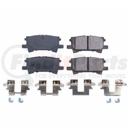 17-996 by POWERSTOP BRAKES - Z17 EVOLUTION CERAMIC BRAKE PADS W/ HARDWARE