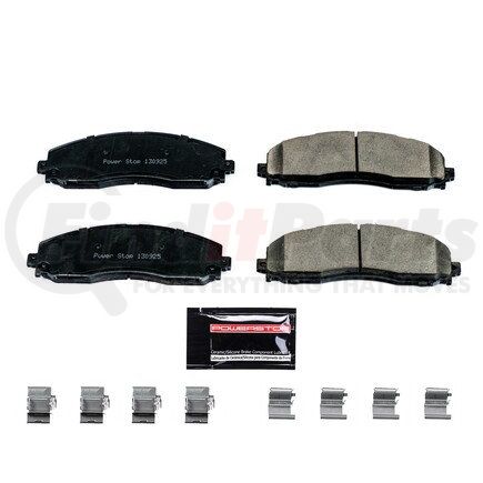 Z231691 by POWERSTOP BRAKES - Z23 EVOLUTION SPORT CARBON-FIBER BRAKE PADS W/ HARDWARE