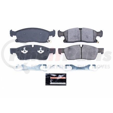 Z231904 by POWERSTOP BRAKES - Z23 EVOLUTION SPORT CARBON-FIBER BRAKE PADS W/ HARDWARE