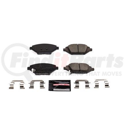 Z231864 by POWERSTOP BRAKES - Z23 EVOLUTION SPORT CARBON-FIBER BRAKE PADS W/ HARDWARE