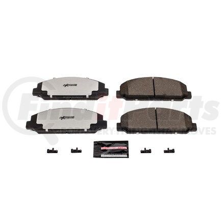 Z36-827 by POWERSTOP BRAKES - Z36 TRUCK & TOW CARBON-FIBER CERAMIC BRAKE PADS W/ HARDWARE