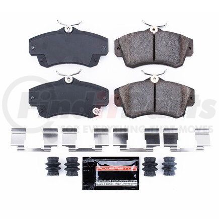 Z23841 by POWERSTOP BRAKES - Z23 EVOLUTION SPORT CARBON-FIBER BRAKE PADS W/ HARDWARE