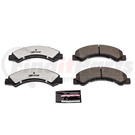 Z36-825 by POWERSTOP BRAKES - Z36 TRUCK & TOW CARBON-FIBER CERAMIC BRAKE PADS W/ HARDWARE