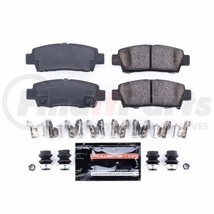 Z23672 by POWERSTOP BRAKES - Z23 EVOLUTION SPORT CARBON-FIBER BRAKE PADS W/ HARDWARE