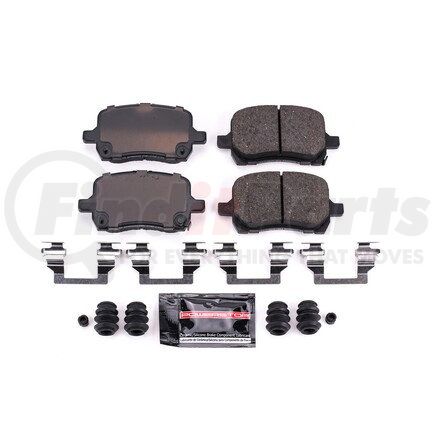 Z231028 by POWERSTOP BRAKES - Z23 EVOLUTION SPORT CARBON-FIBER BRAKE PADS W/ HARDWARE