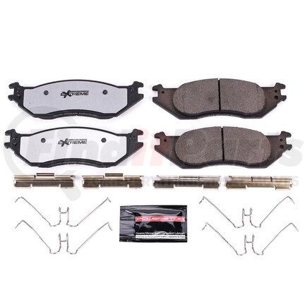 Z361045 by POWERSTOP BRAKES - Z36 TRUCK & TOW CARBON-FIBER CERAMIC BRAKE PADS W/ HARDWARE