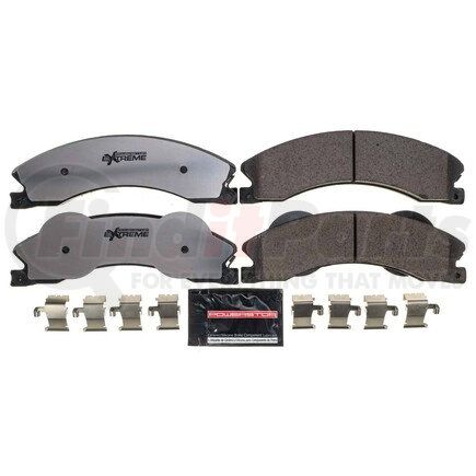 Z36-1411 by POWERSTOP BRAKES - Z36 TRUCK & TOW CARBON-FIBER CERAMIC BRAKE PADS W/ HARDWARE