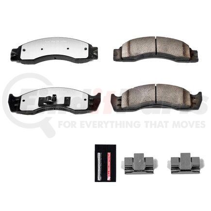 Z36411 by POWERSTOP BRAKES - Z36 TRUCK & TOW CARBON-FIBER CERAMIC BRAKE PADS W/ HARDWARE