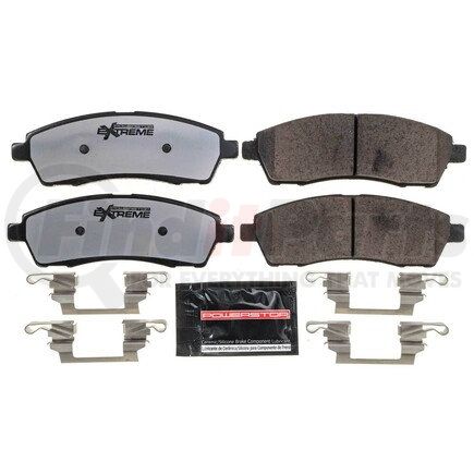 Z36-757 by POWERSTOP BRAKES - Z36 TRUCK & TOW CARBON-FIBER CERAMIC BRAKE PADS W/ HARDWARE