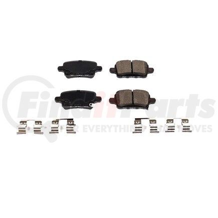 17-1915 by POWERSTOP BRAKES - Z17 EVOLUTION CERAMIC BRAKE PADS W/ HARDWARE