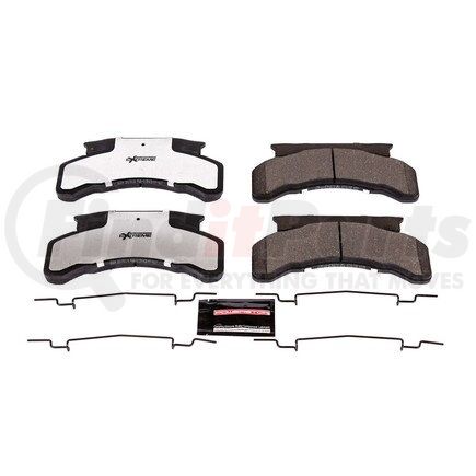 Z36224 by POWERSTOP BRAKES - Z36 TRUCK & TOW CARBON-FIBER CERAMIC BRAKE PADS W/ HARDWARE