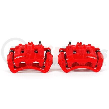 S5056 by POWERSTOP BRAKES - Red Powder Coated Calipers