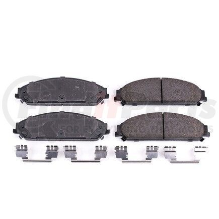 17-1058 by POWERSTOP BRAKES - Z17 EVOLUTION CERAMIC BRAKE PADS W/ HARDWARE