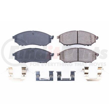 17-888 by POWERSTOP BRAKES - Z17 EVOLUTION CERAMIC BRAKE PADS W/ HARDWARE