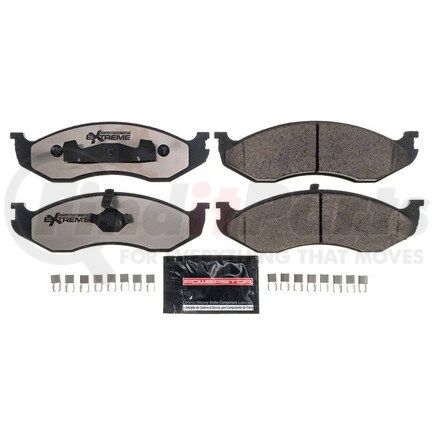 Z36-477 by POWERSTOP BRAKES - Z36 TRUCK & TOW CARBON-FIBER CERAMIC BRAKE PADS W/ HARDWARE