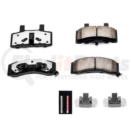 Z36375 by POWERSTOP BRAKES - Z36 TRUCK & TOW CARBON-FIBER CERAMIC BRAKE PADS W/ HARDWARE