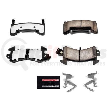 Z36154 by POWERSTOP BRAKES - Z36 TRUCK & TOW CARBON-FIBER CERAMIC BRAKE PADS W/ HARDWARE