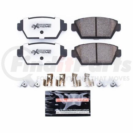 Z26329 by POWERSTOP BRAKES - Z26 STREET PERFORMANCE CARBON-FIBER CERAMIC BRAKE PADS W/ HARDWARE