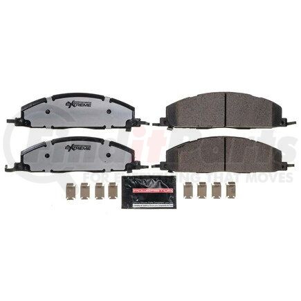 Z36-1400 by POWERSTOP BRAKES - Z36 TRUCK & TOW CARBON-FIBER CERAMIC BRAKE PADS W/ HARDWARE