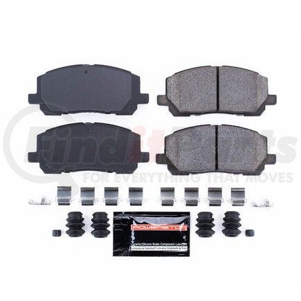 Z23884 by POWERSTOP BRAKES - Z23 EVOLUTION SPORT CARBON-FIBER BRAKE PADS W/ HARDWARE