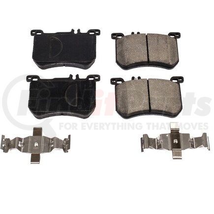 17-1670 by POWERSTOP BRAKES - Z17 EVOLUTION CERAMIC BRAKE PADS W/ HARDWARE