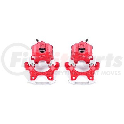 S1890 by POWERSTOP BRAKES - Red Powder Coated Calipers