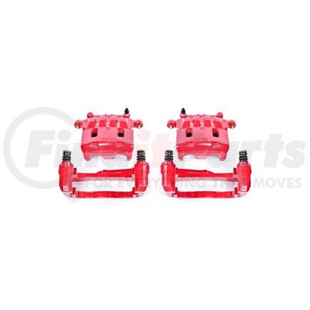 S2682 by POWERSTOP BRAKES - Red Powder Coated Calipers