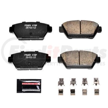 Z23329 by POWERSTOP BRAKES - Z23 EVOLUTION SPORT CARBON-FIBER BRAKE PADS W/ HARDWARE