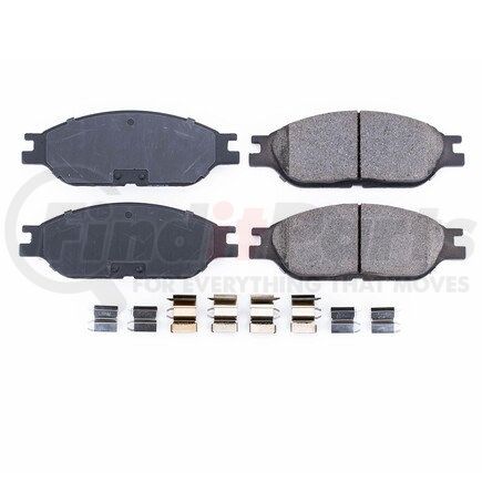 17-803 by POWERSTOP BRAKES - Z17 EVOLUTION CERAMIC BRAKE PADS W/ HARDWARE