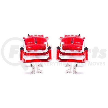 S5004 by POWERSTOP BRAKES - Red Powder Coated Calipers