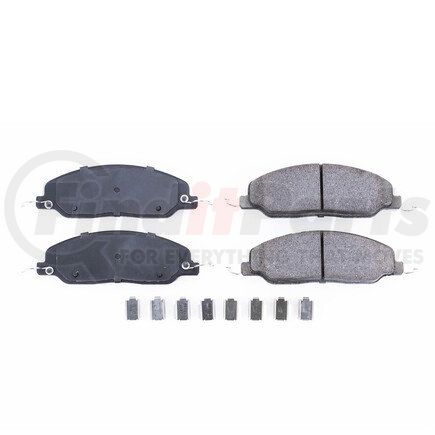 17-1081 by POWERSTOP BRAKES - Z17 EVOLUTION CERAMIC BRAKE PADS W/ HARDWARE