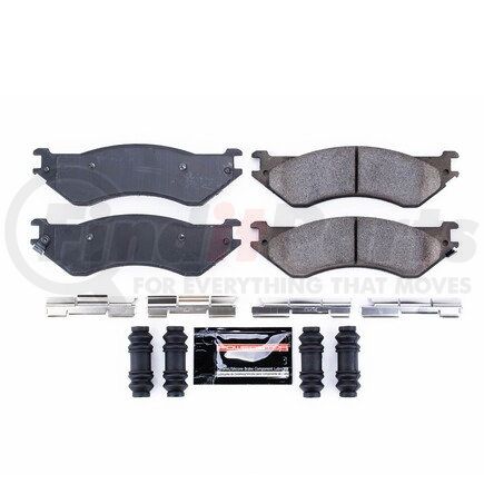 Z23702A by POWERSTOP BRAKES - Z23 EVOLUTION SPORT CARBON-FIBER BRAKE PADS W/ HARDWARE