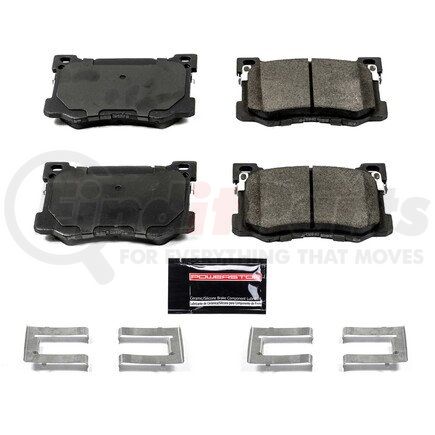 Z231799 by POWERSTOP BRAKES - Z23 EVOLUTION SPORT CARBON-FIBER BRAKE PADS W/ HARDWARE