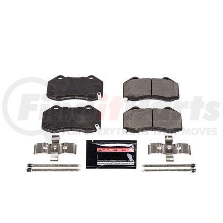 Z231379B by POWERSTOP BRAKES - Z23 EVOLUTION SPORT CARBON-FIBER BRAKE PADS W/ HARDWARE