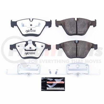 Z26918 by POWERSTOP BRAKES - Z26 STREET PERFORMANCE CARBON-FIBER CERAMIC BRAKE PADS W/ HARDWARE