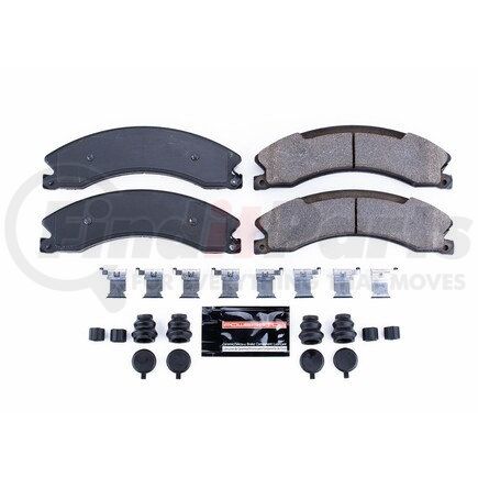 Z231565 by POWERSTOP BRAKES - Z23 EVOLUTION SPORT CARBON-FIBER BRAKE PADS W/ HARDWARE