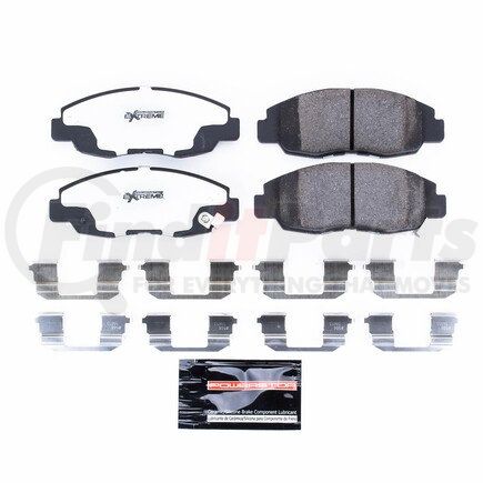 Z26465 by POWERSTOP BRAKES - Z26 STREET PERFORMANCE CARBON-FIBER CERAMIC BRAKE PADS W/ HARDWARE