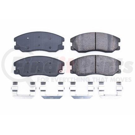 17-1264 by POWERSTOP BRAKES - Z17 EVOLUTION CERAMIC BRAKE PADS W/ HARDWARE