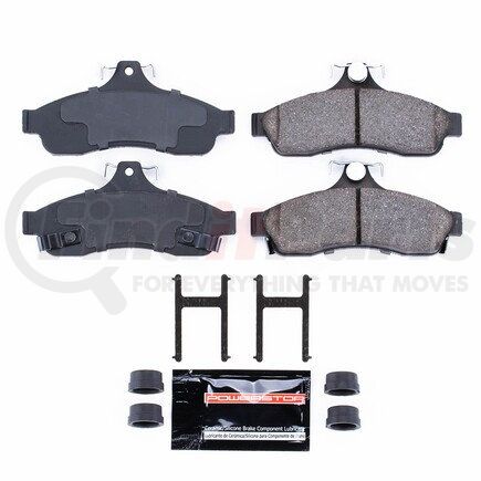 Z23628 by POWERSTOP BRAKES - Z23 EVOLUTION SPORT CARBON-FIBER BRAKE PADS W/ HARDWARE