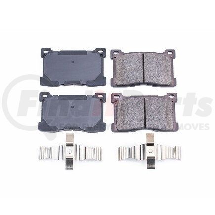 17-1576 by POWERSTOP BRAKES - Z17 EVOLUTION CERAMIC BRAKE PADS W/ HARDWARE