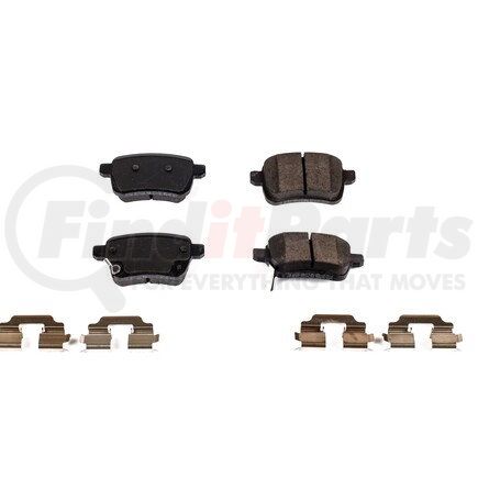 17-1722 by POWERSTOP BRAKES - Z17 EVOLUTION CERAMIC BRAKE PADS W/ HARDWARE