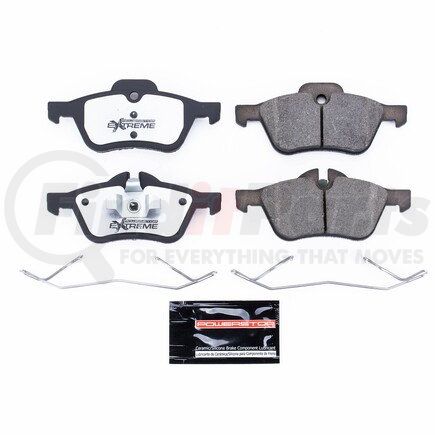 Z26939 by POWERSTOP BRAKES - Z26 STREET PERFORMANCE CARBON-FIBER CERAMIC BRAKE PADS W/ HARDWARE